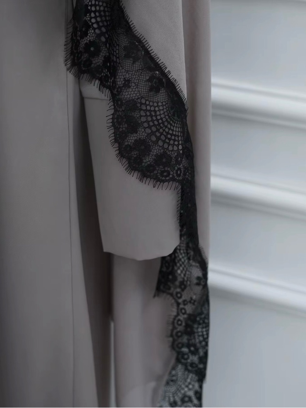 Two Piece Nida Abaya Set w/Lace Trim + Chiffon Shayla – Size Small – Modest Wear - Picture 7 of 7